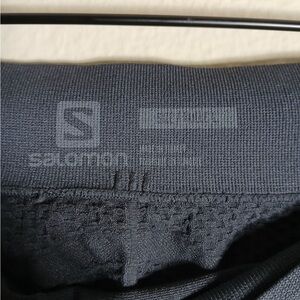 Salomon Wo Brand New Gray Essential Seamless Warm Tights Ebony Size L